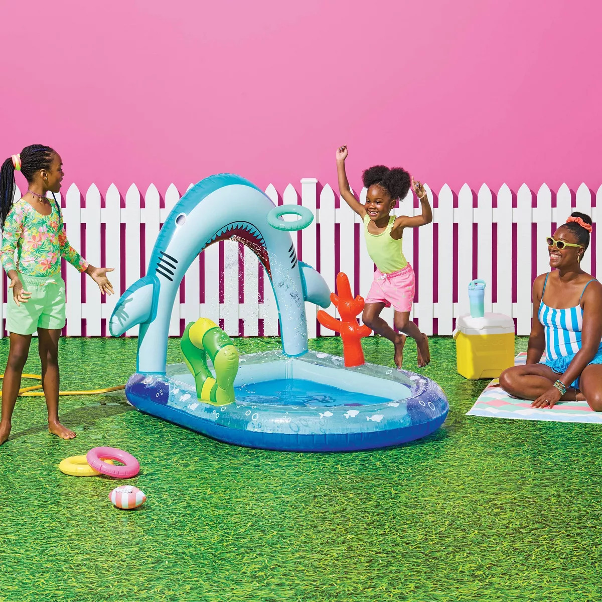 Shark Play Center Inflatable Water Park - Sun Squad™ | Target