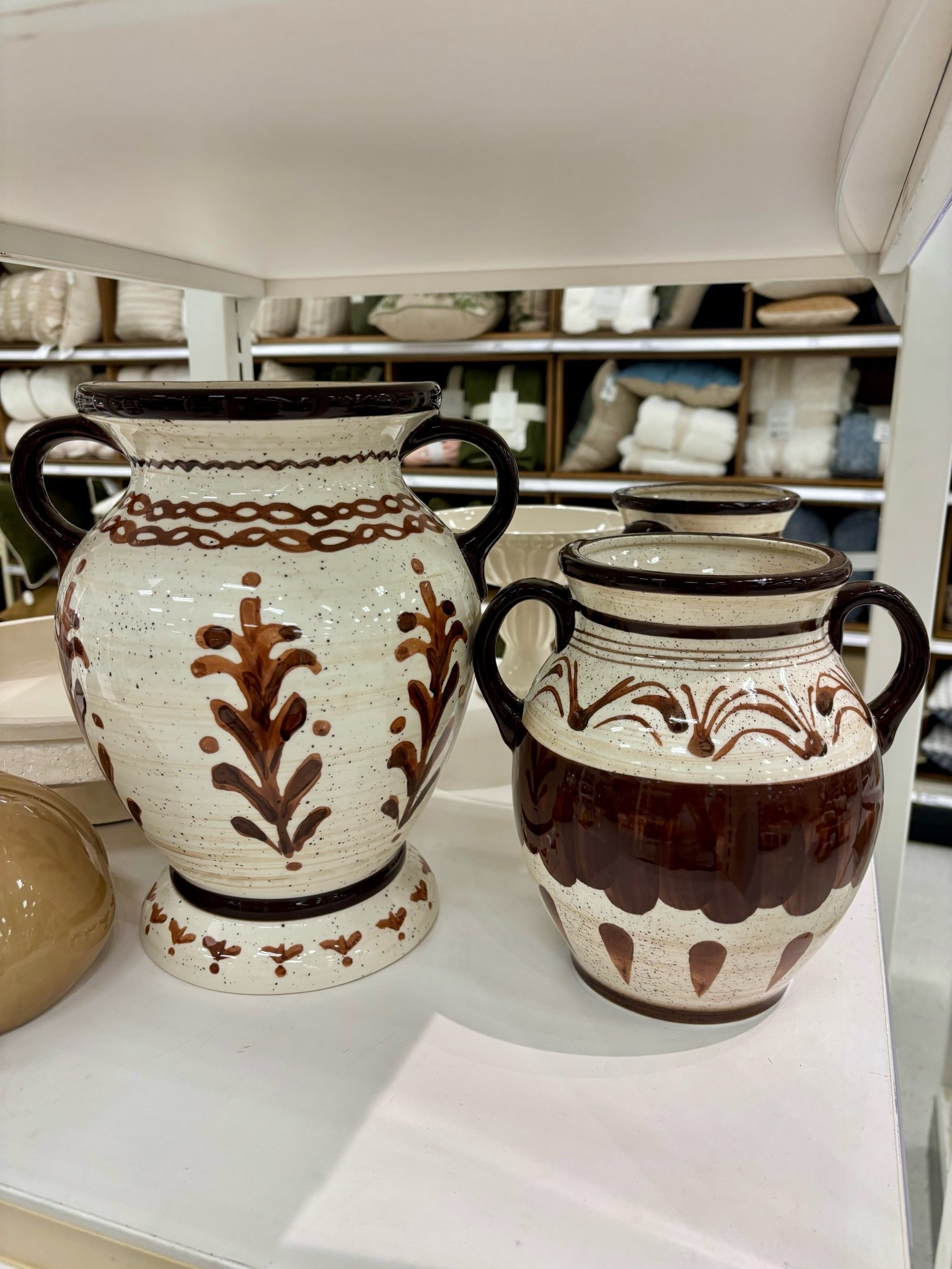Love these new ceramic hand painted vases at @Target!  The detailing is so pretty! 🤎

#LTKHome #LTKSeasonal