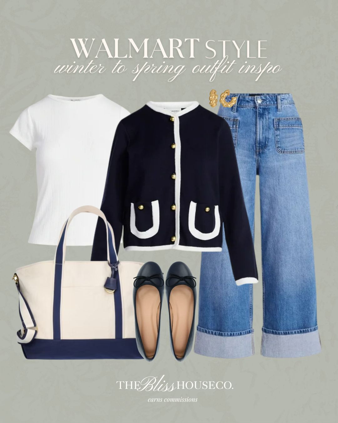 Classic spring outfit from Walmart. 🤍
Timeless layers and everyday staples styled for an effortless look.

Walmart style, spring outfit inspo, classic fashion, neutral staples, everyday look, affordable pieces, polished casual, timeless style. 

 #LTKgrwm #LTKootd #LTKSeasonal