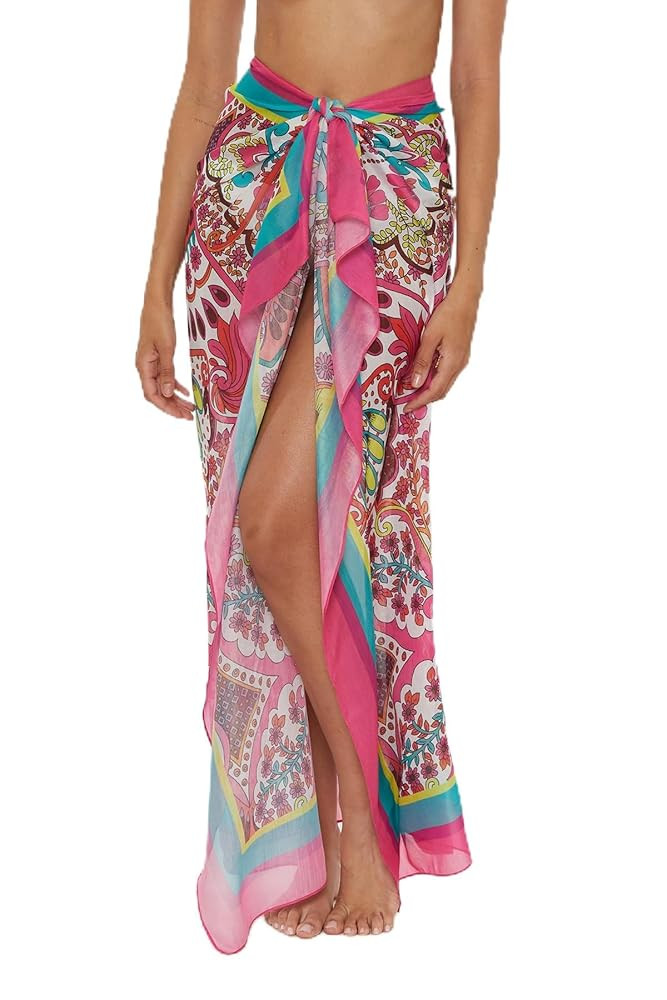Trina Turk Women's West Palm Sarong, Casual, Beach Cover Ups | Amazon (US)