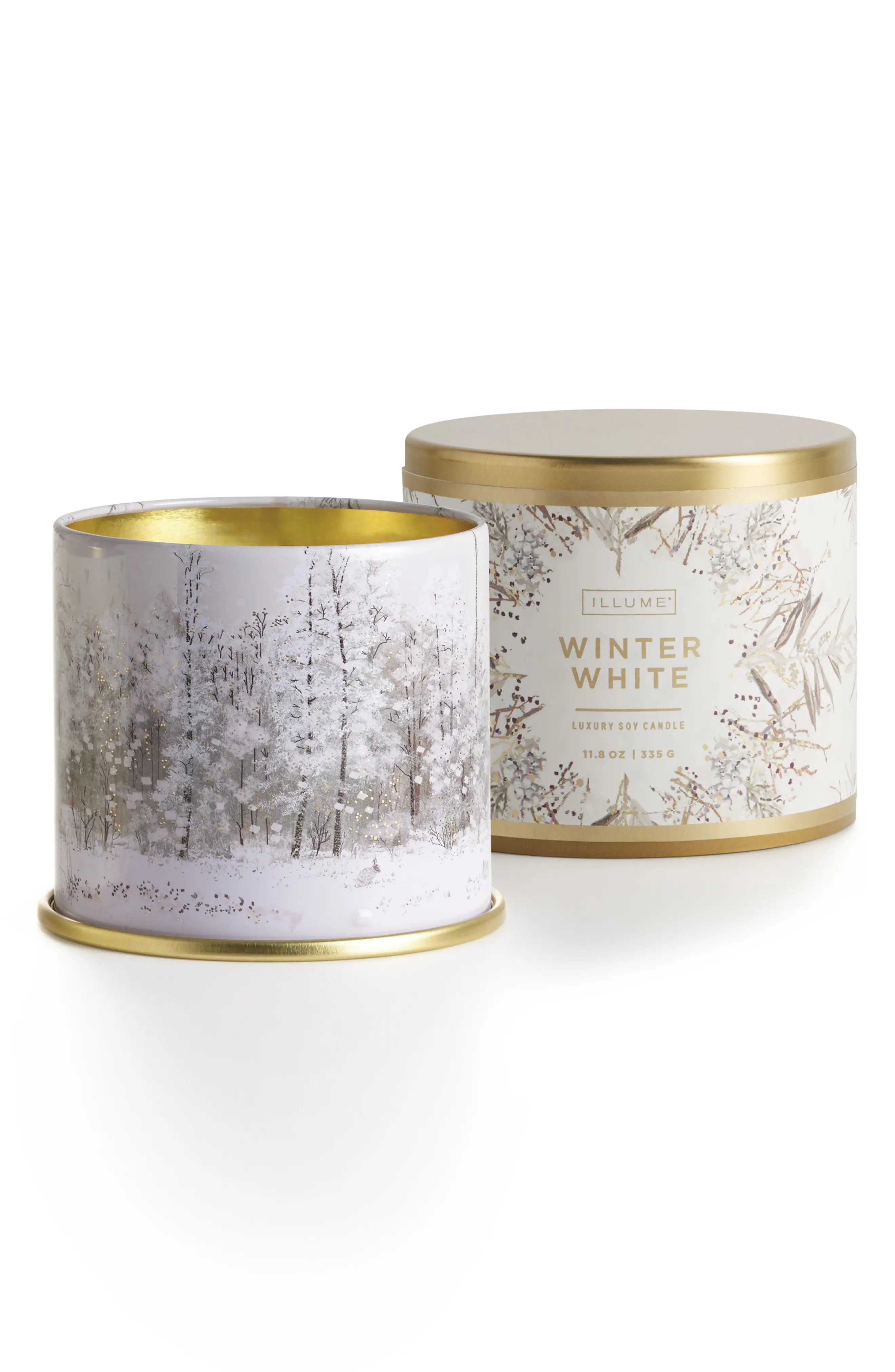 Illume Winter White Large Tin Candle, Size One Size - White | Nordstrom