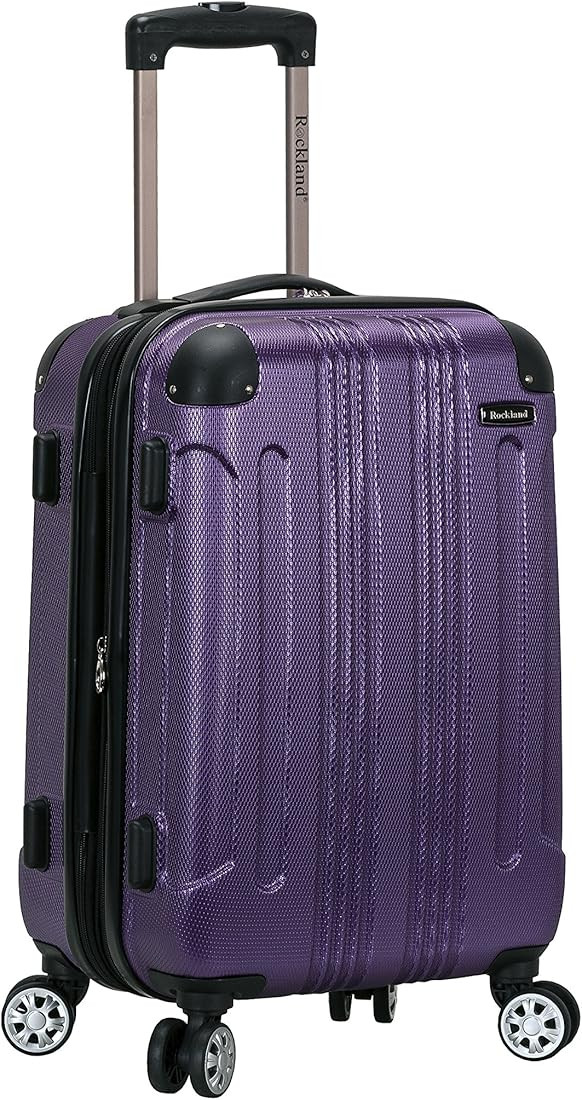 Rockland London Hardside Spinner Wheel Luggage, Purple, Carry-On 20-Inch | Amazon (US)