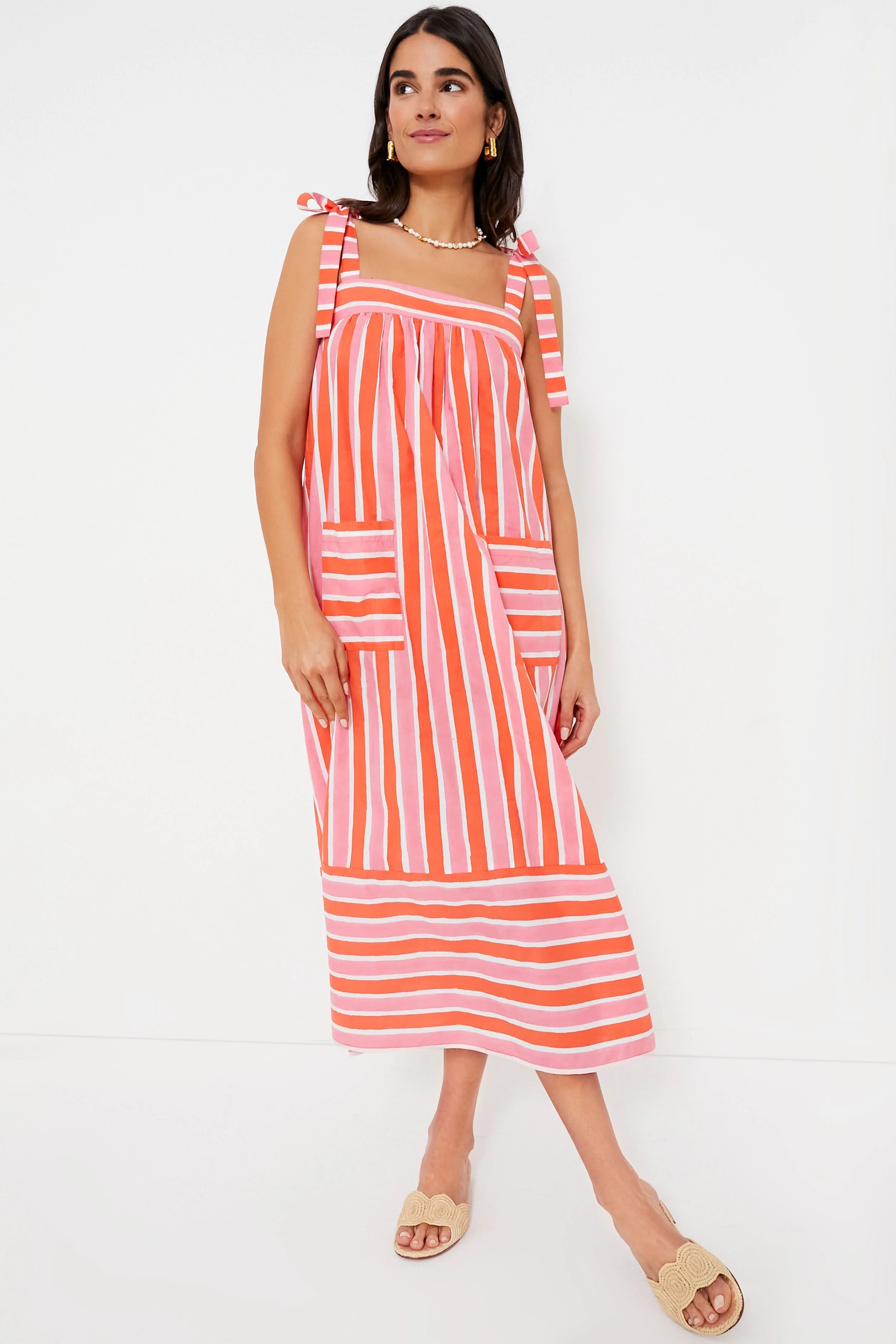 Raspberry Stripe Palma Dress | Tuckernuck (US)