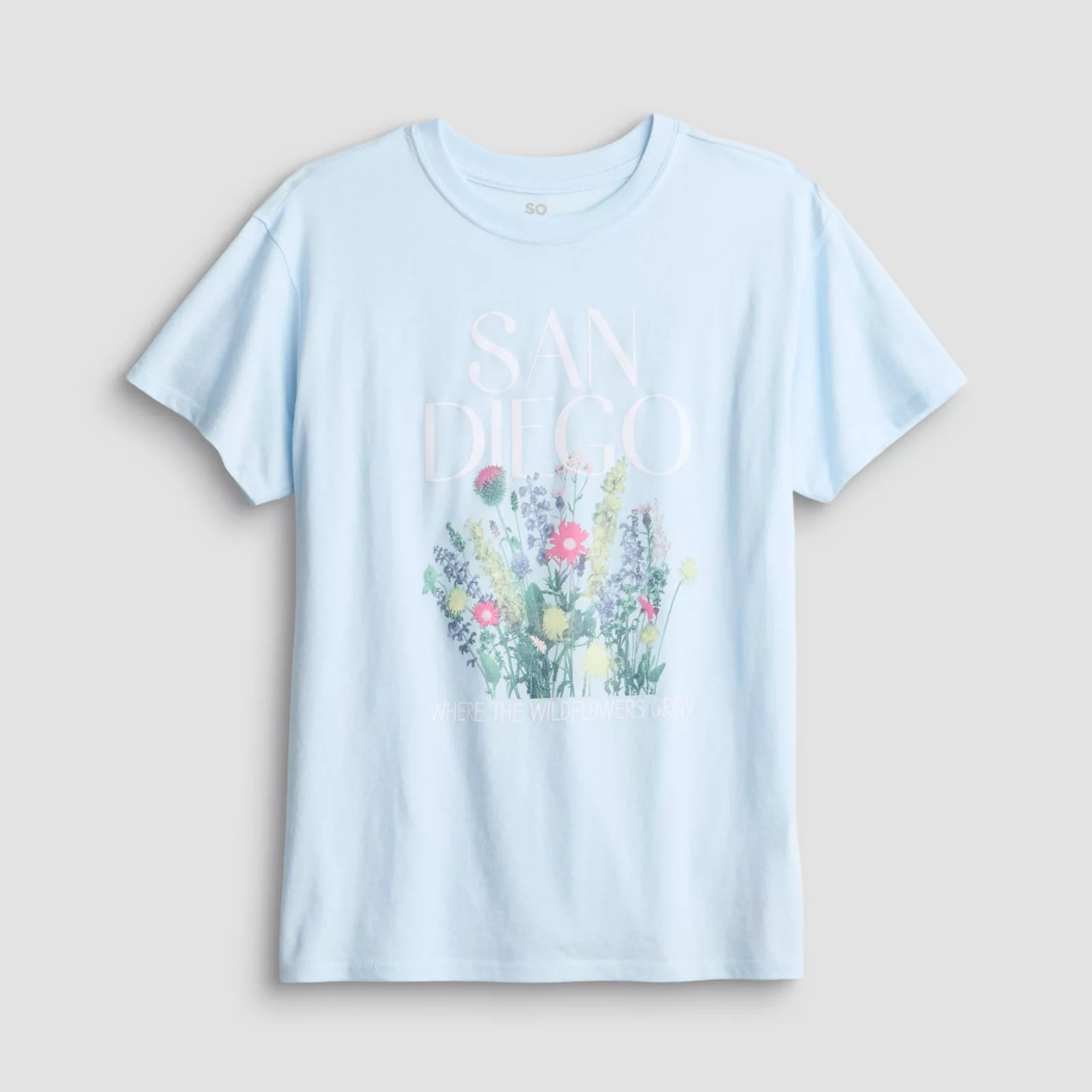 Girls 7-20 SO\u00ae Short Sleeve Oversized Graphic Tee in Regular & Plus Size | Kohl's