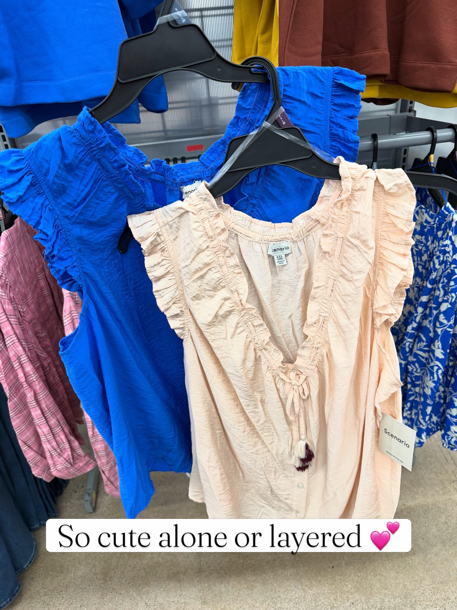 Sleeveless tops for work or weekend, also great for layering with cardigans or blazers. #walmartfashion