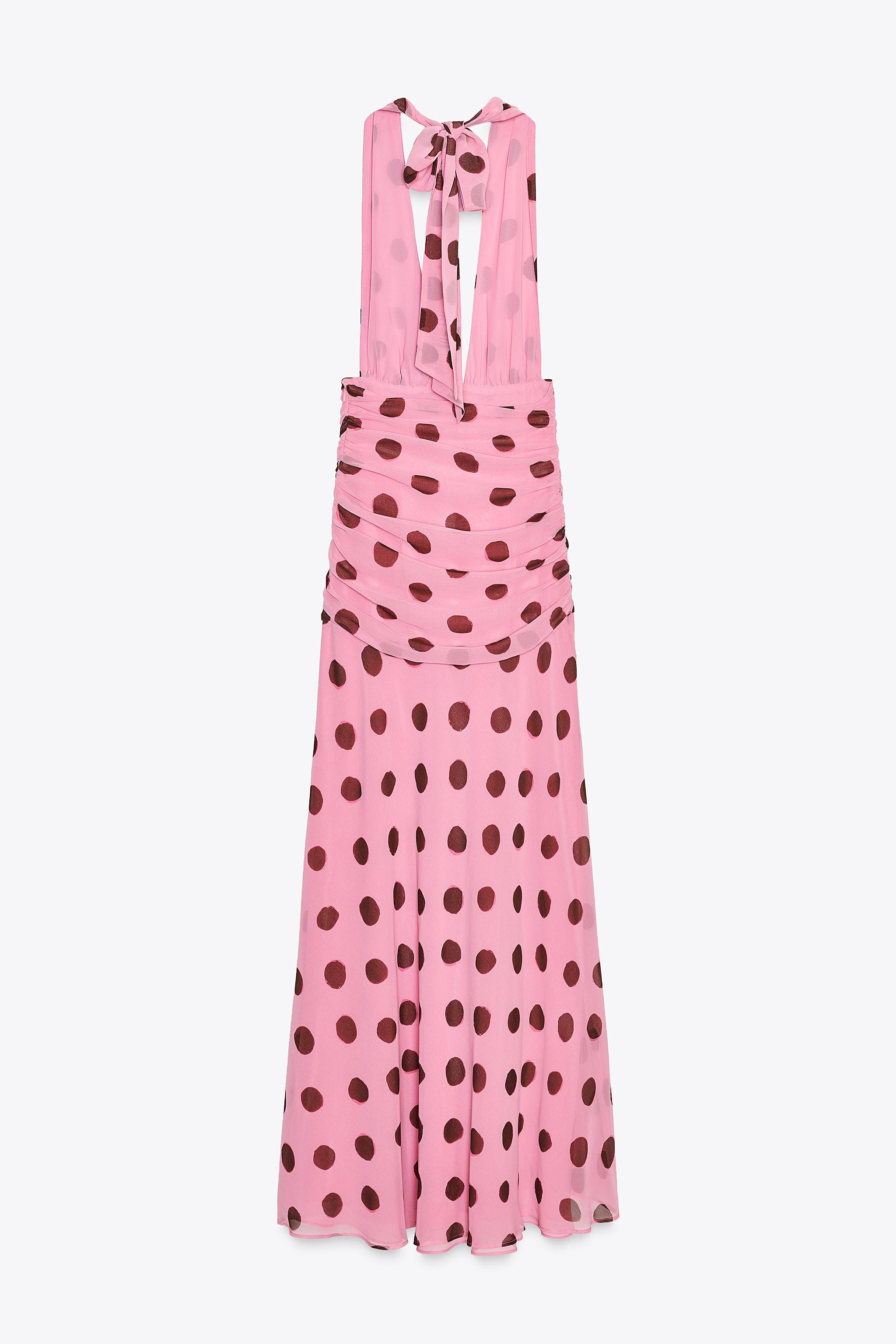 POLKA DOT LONG DRESS | Zara UK