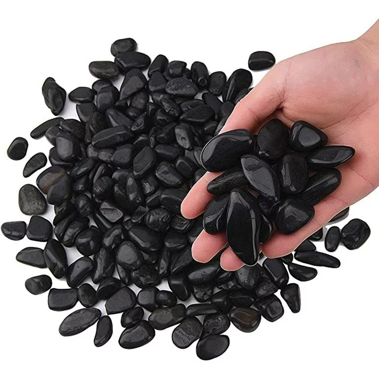 Hiziwimi 4 lb Black Decorative Stones River Pebbles forAquarium, Flowerpot, Landscaping, Vase Fil... | Walmart (US)