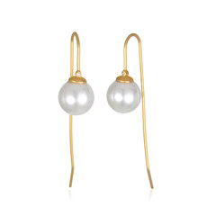 Lillian Pearl Threader Earrings | Sequin