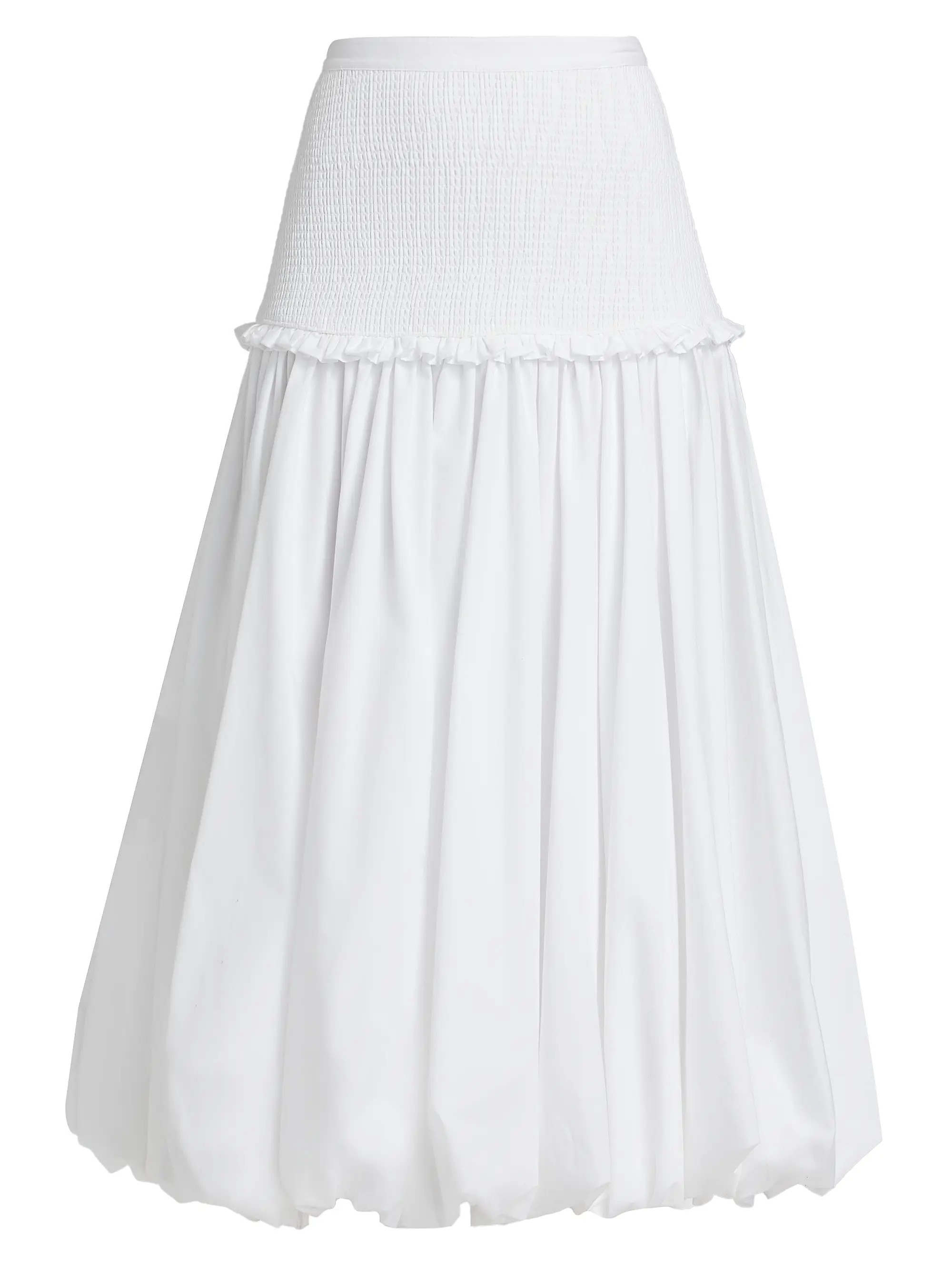 Ellah Smocked Midi-Skirt | Saks Fifth Avenue
