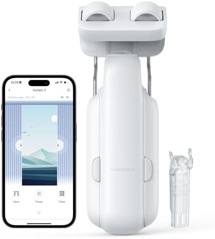 SwitchBot Automatic Curtain Opener - Bluetooth Remote Control Smart Curtain with App/Timer, Upgra... | Amazon (US)
