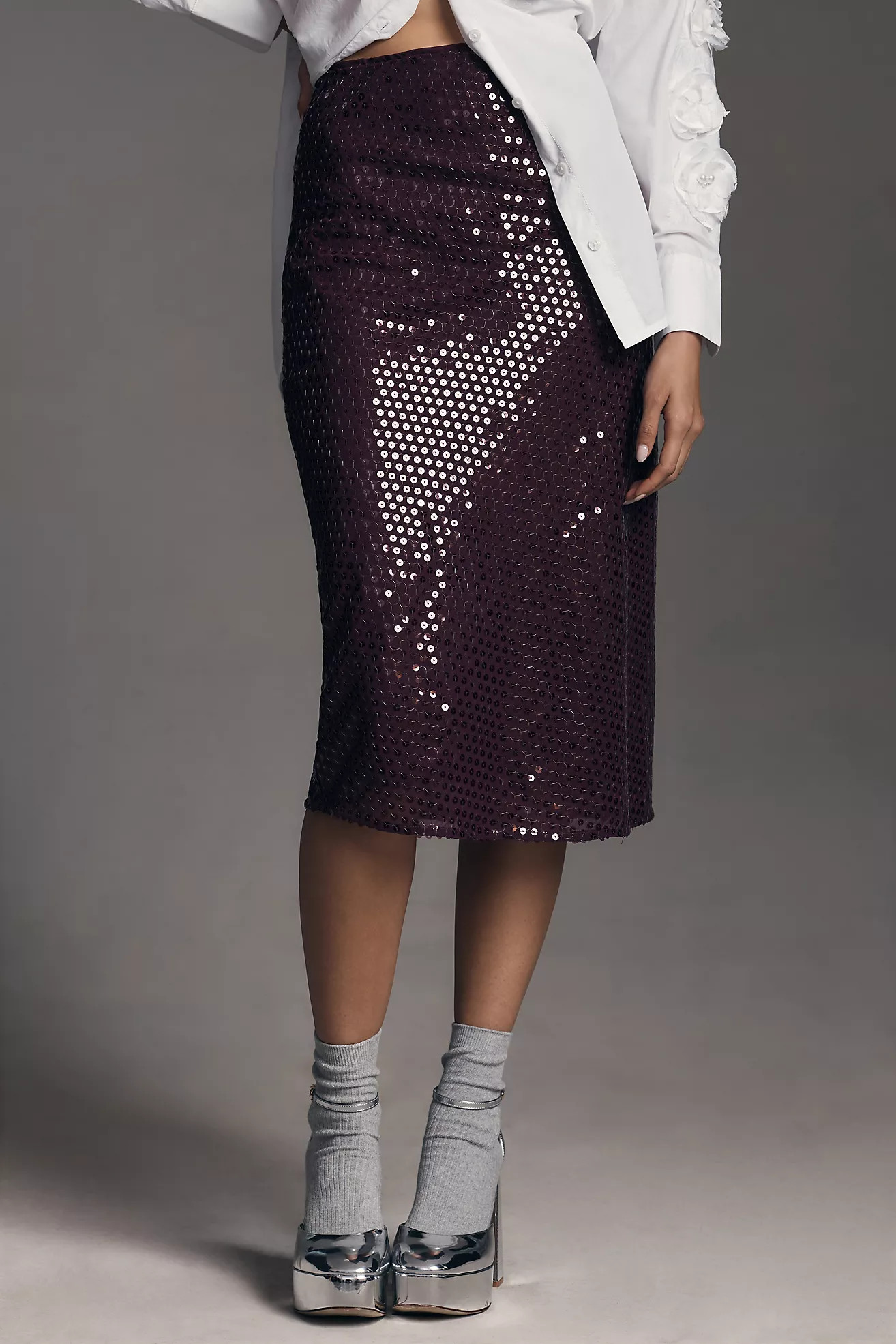 The Tilda Sequin Slip Skirt | Anthropologie (US)