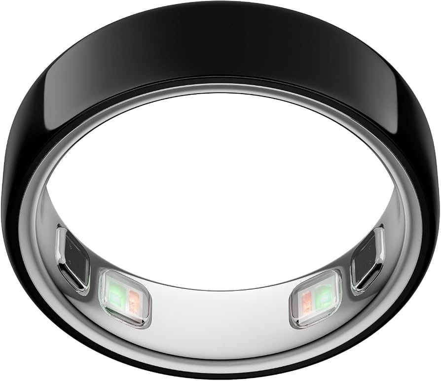 Oura Ring 5 - Black - Size 8 - World\u2019s Smallest Smart Ring - Sleep, Activity, Women\u2019s H... | Amazon (US)