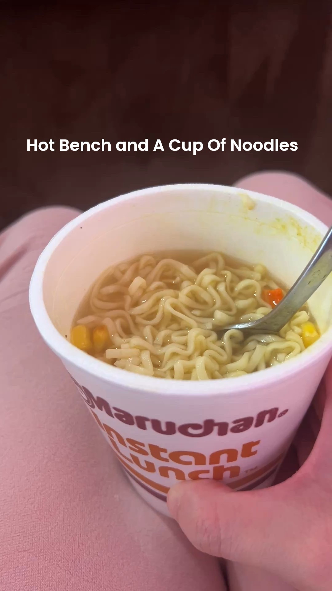 Having a cup of noodles 🍜 while I watch Hotbench ⚖️

#LTKfoodie #LTKdayinmylife #LTKmorningroutine