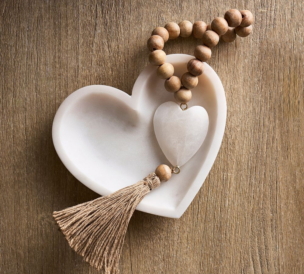 Artisan Handcrafted Beaded Rope with Heart | Pottery Barn (US)