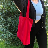 Red Corduroy Tote Bag | Etsy (UK)