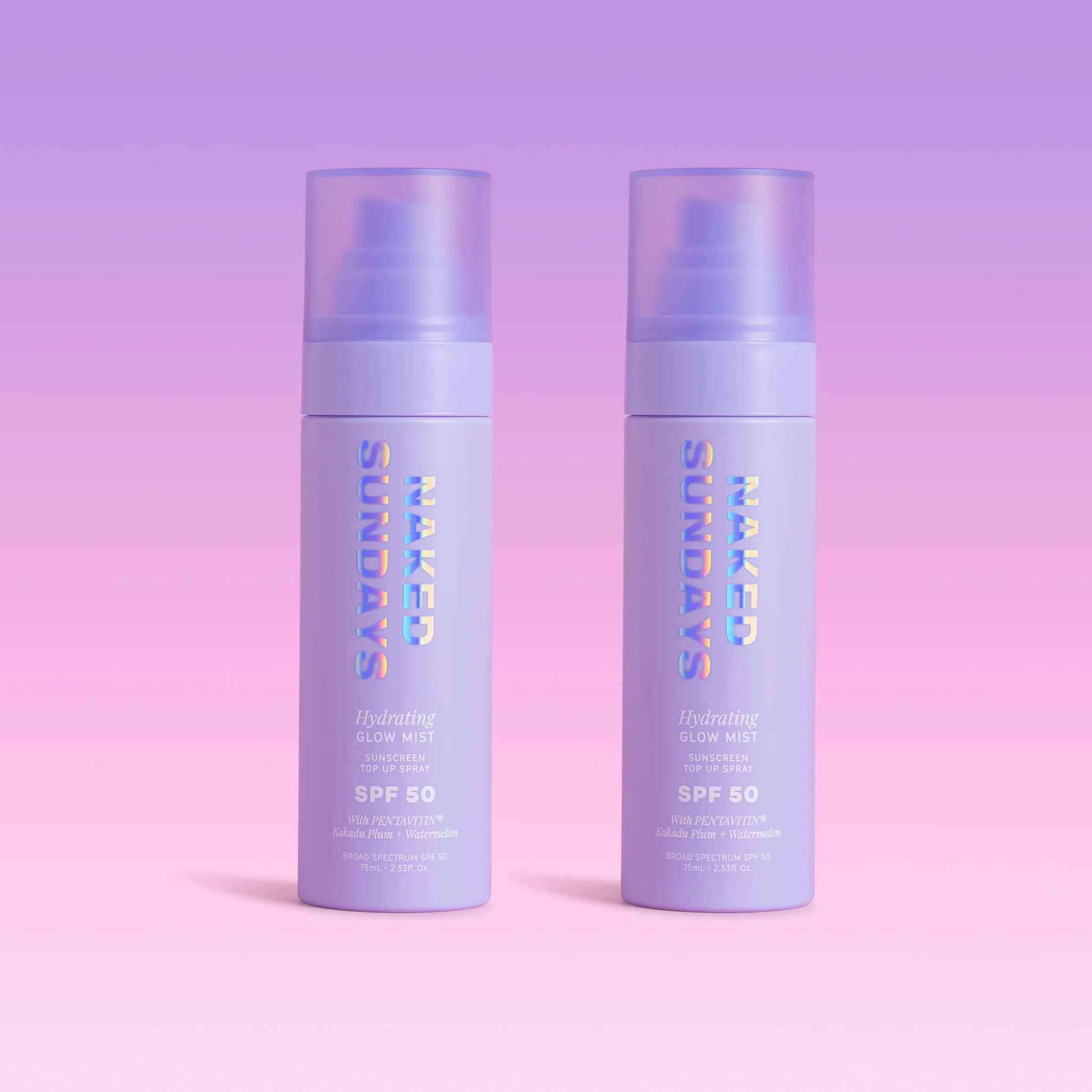 SPF50 Glow Face Mist Top Up Duo | Naked Sundays (US)