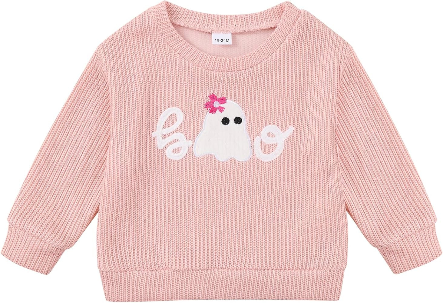 Toddler Baby Halloween Sweater Ghost Pumpkin Letter Embroidery Knit Pullover Costume Fall Winter ... | Amazon (US)