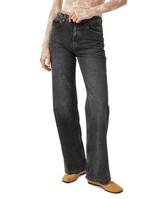 Women's Tinsley Cotton Baggy High-Rise Jeans | Macy's