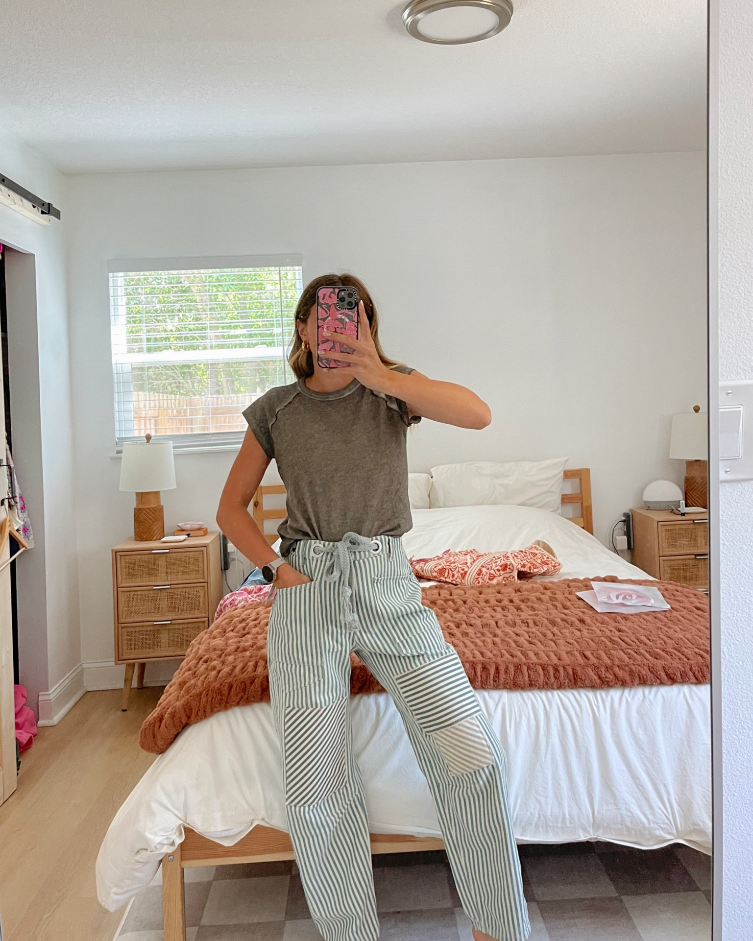 obsessing over these striped jeans!!! 💙💚 wearing size 25, top small

#LTKxSephora #LTKxTarget #LTKGiftGuide