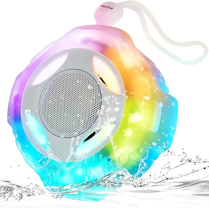 comiso Shower Bluetooth Speaker, Waterproof Bluetooth Speakers IPX7, Floating Portable Wireless S... | Amazon (US)