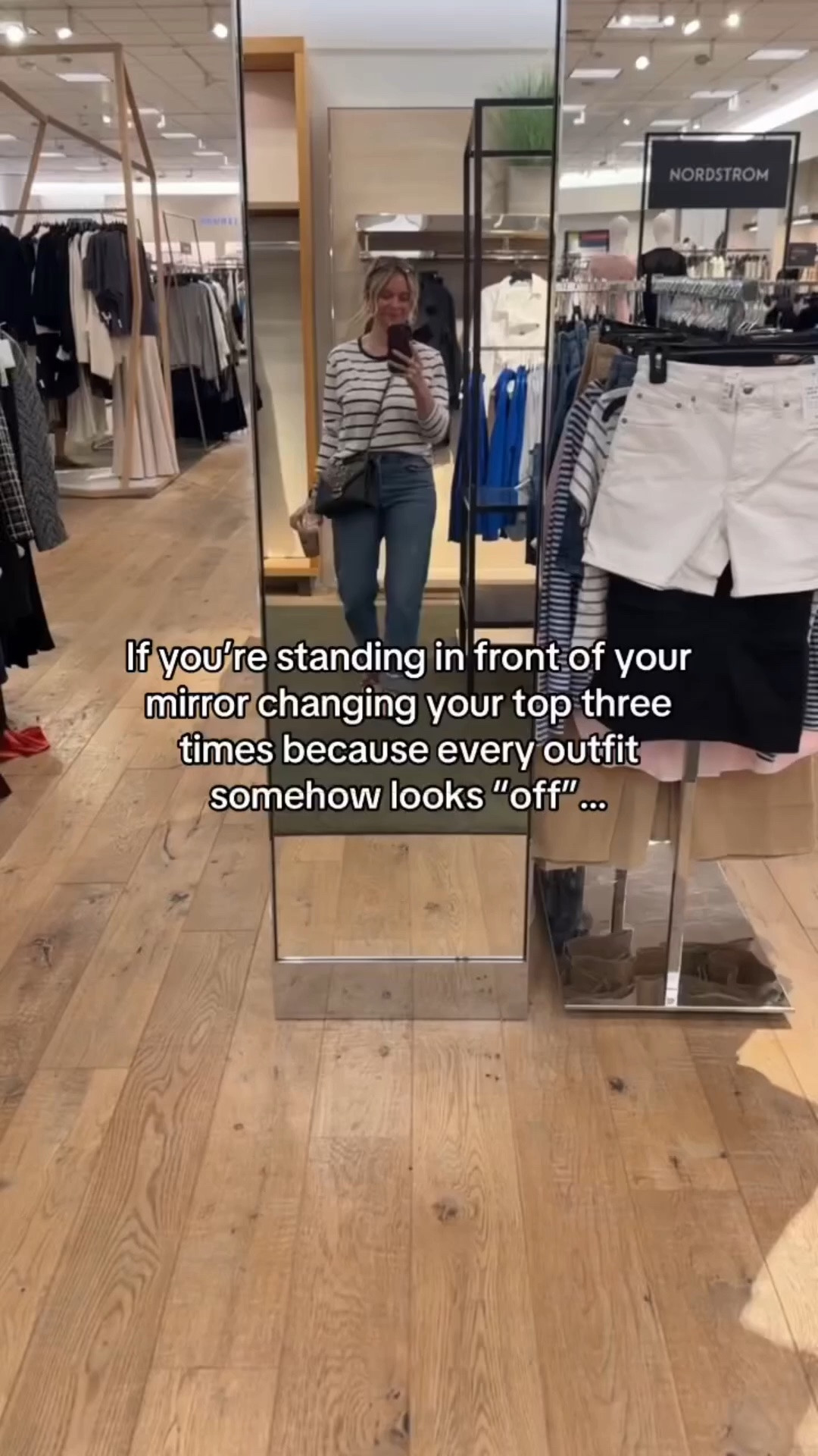 Here’s my hot take: If an outfit looks “off,” it doesn’t necessarily mean you picked the wrong clothes.

And you probably don’t need to take everything off and start over. 🙃

After years of styling women, I can tell you that sometimes the difference between an outfit that feels wrong and one that just WORKS is one small change.

A different shoe.

A little tuck.

Removing the jacket.

Changing the proportion of the top.

Adding a belt.

That’s it.

We’ve somehow convinced ourselves that if an outfit doesn’t immediately come together, we need a completely different outfit.

But good styling isn’t always about finding better pieces. A lot of the time, it’s about knowing how to adjust the pieces you already have.

So before you change your top for the third time, stop.

Change ONE thing. Then look again.

You might be surprised by how little the outfit actually needed. 🤍

#StylingTips #PersonalStylist #StyleOver40 #WardrobeTips #EffortlessStyle