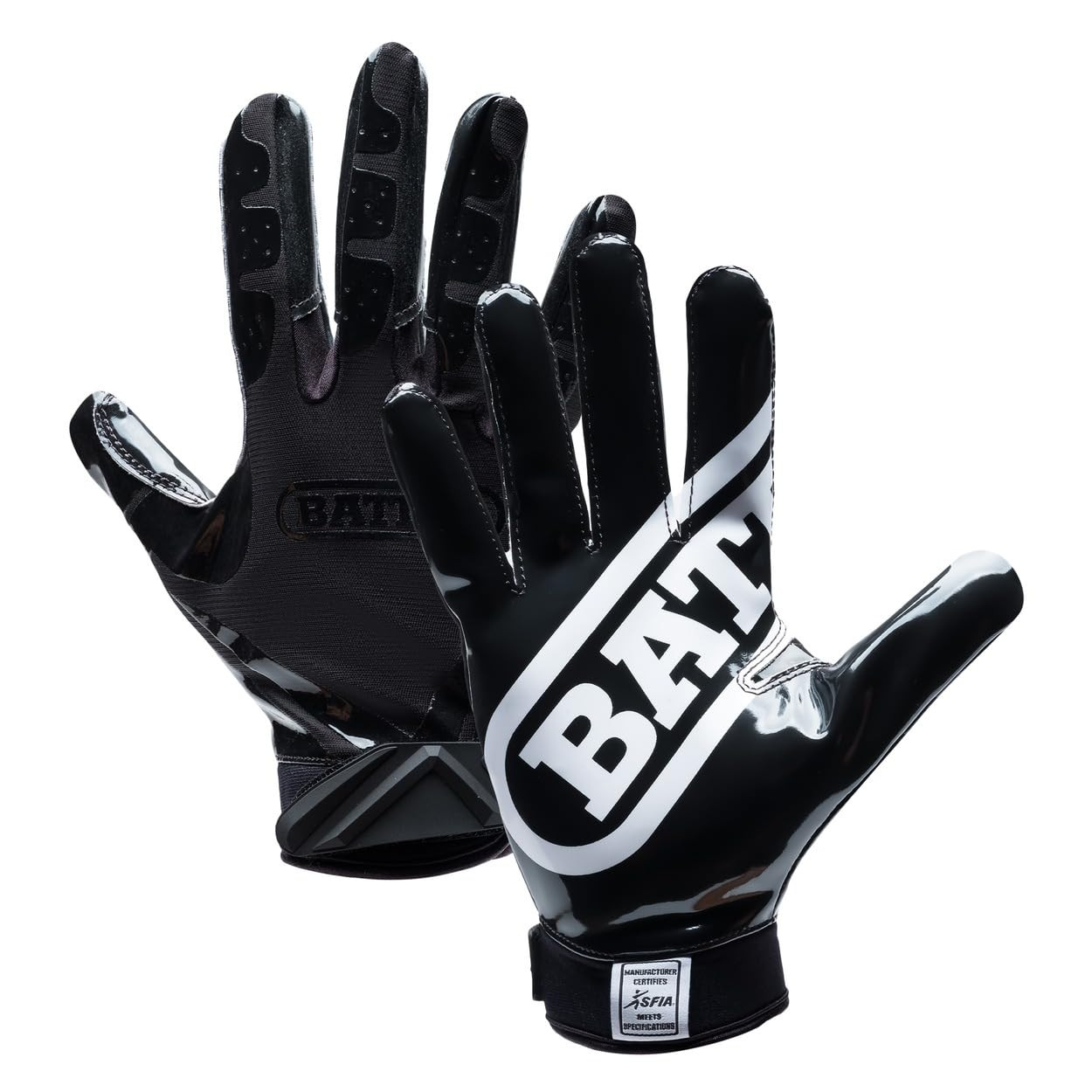 Battle Sports Double Threat Wide Receiver Football Gloves with Ultra Stick Tacky Grip Palm, Secur... | Amazon (US)