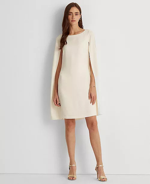 Lauren Ralph Lauren Women's Georgette Cape Dress - Macy's | Macy's