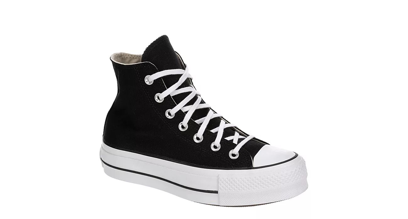 BLACK CONVERSE Womens Chuck Taylor All Star High Top Lift Sneaker | Off Broadway Shoes