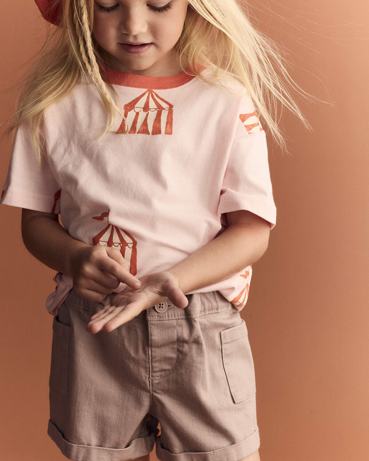 Toddler Girl Mom Short - Mauve - Otter Avenue | Carter's | Carter's Inc