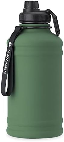 Navaris Stainless Steel Water Bottle - 74.4 oz Vacuum Insulated Double Wall Metal Cold Drink Spor... | Amazon (CA)