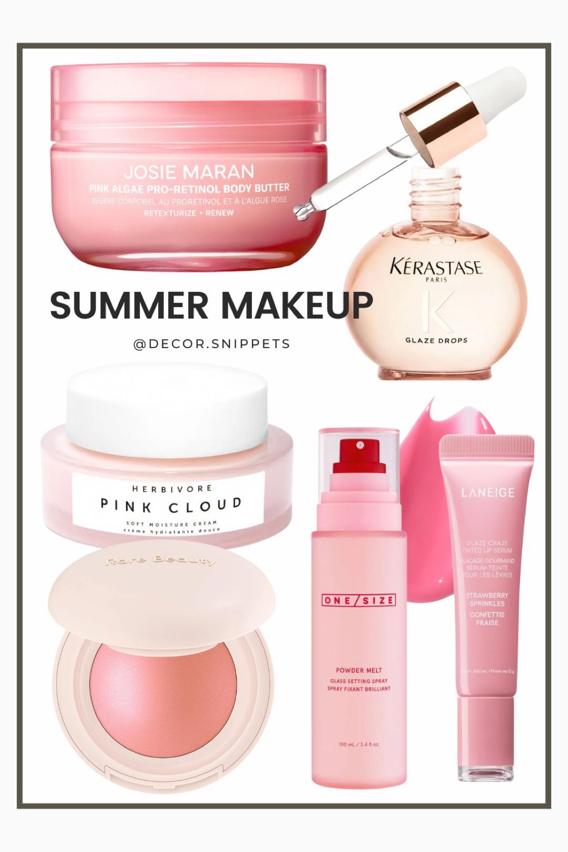 Hello, summer glow! ☀️  Ready to upgrade your makeup routine?  This collage features all my must-have summer products – from skincare to makeup.  Tap to shop and let's get that summer radiance! #summermakeuplook #beautygram #ltk #glowingskin #summeressentials
