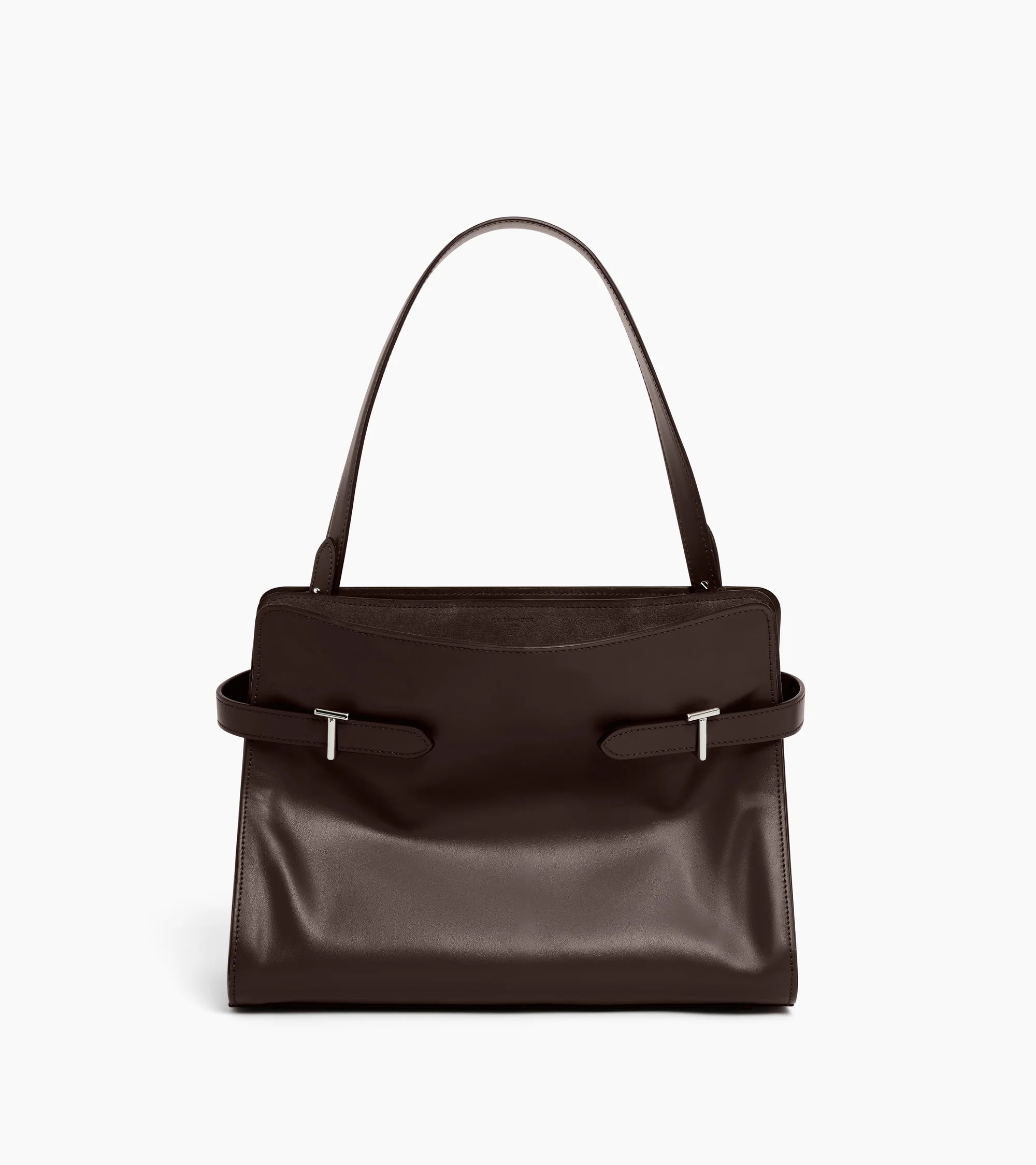 Emie large handbag in smooth leather and nubuck | Le Tanneur