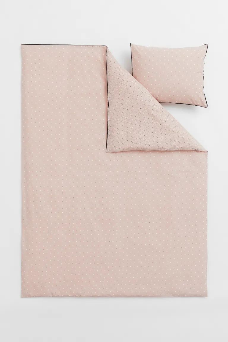 Patterned single duvet cover set | H&M (UK, MY, IN, SG, PH, TW, HK)