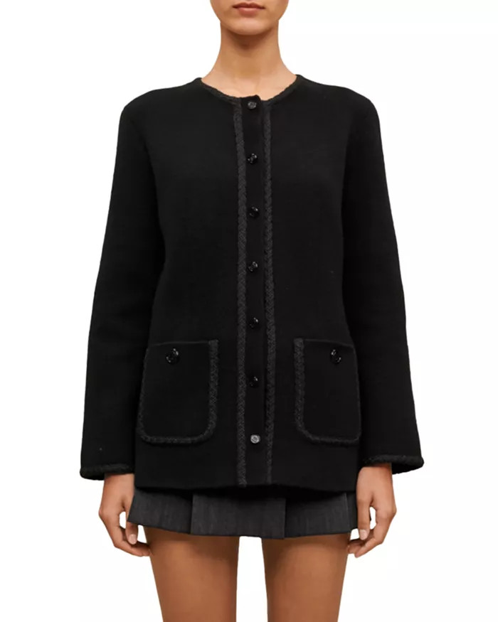 Braided Trim Cardigan | Bloomingdale's (US)