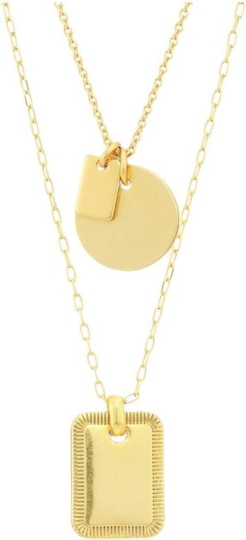 Madewell Etched Coin Layer Necklace Set | Amazon (US)