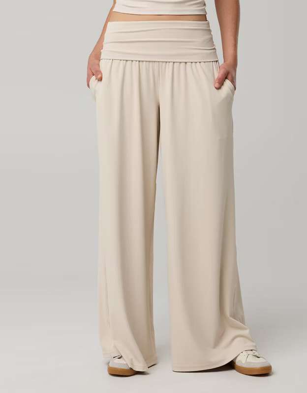 OFFLINE By Aerie Real Me Foldover Super Wide Leg Pant | Aerie