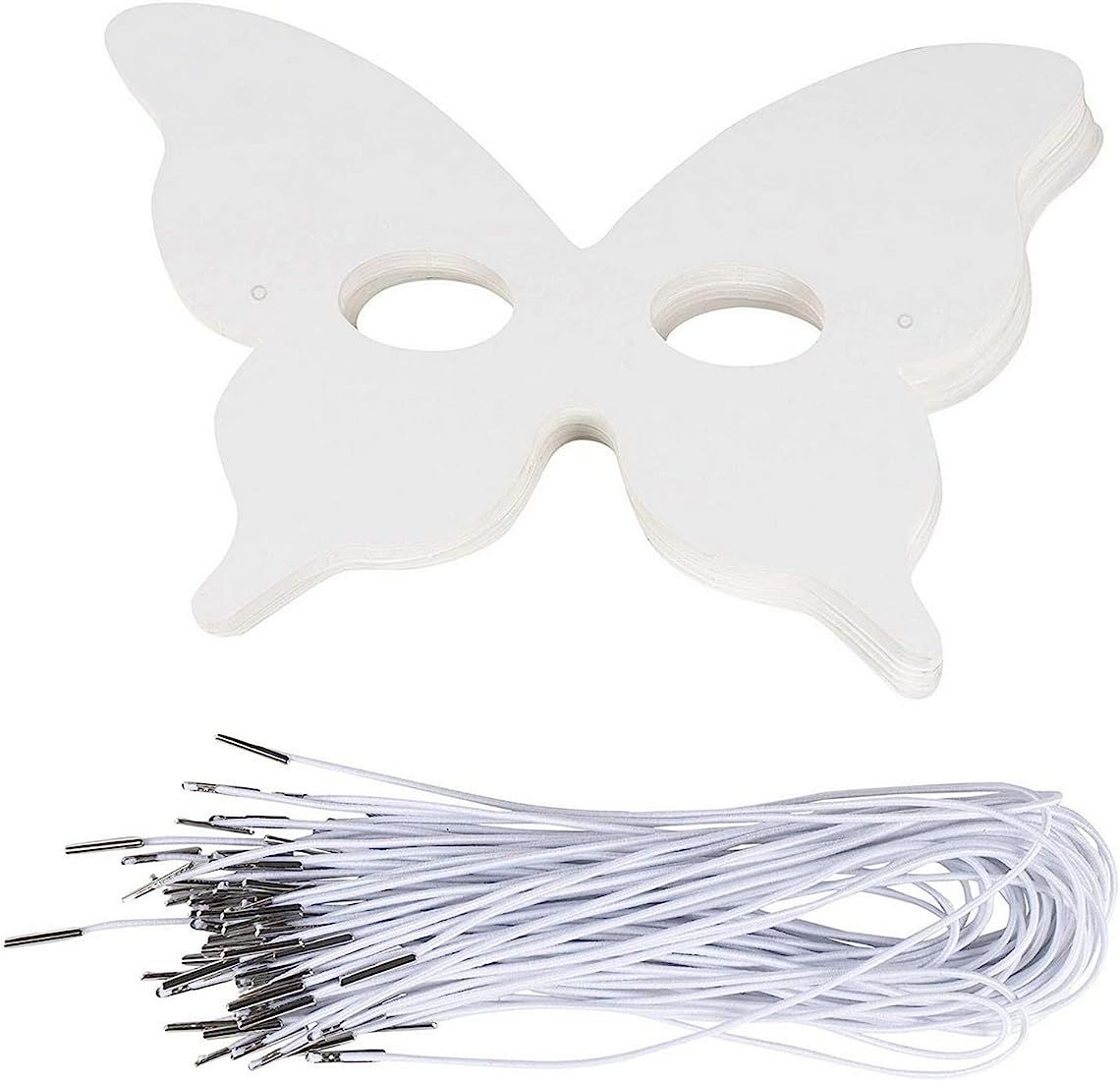 DIY Butterfly Eye Mask for Masquerade, Madi Grad Party (5.1 x 7.8 In, 48 Pack) | Amazon (US)