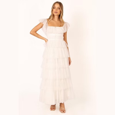 Petal and Pup Women's Belle Maxi Dress - Off White S | Target