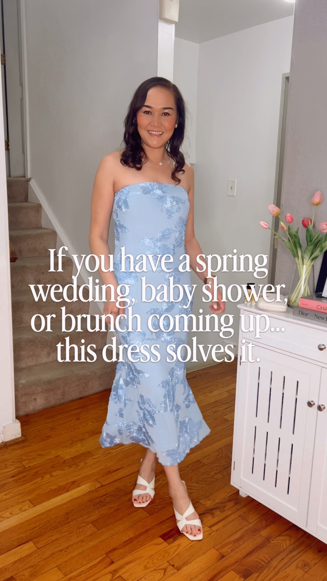 You know those dresses that instantly make you feel put together?

This is one of them.

The fit is flattering, the fabric feels expensive, and the soft blue floral makes it perfect for spring and summer events.

Think:
• weddings
• baby showers
• brunch
• date nights
• vacation dinners

It’s the kind of dress you buy once and reach for every time something comes up.

As a mom in my 40s, I’m always looking for pieces that feel elegant without being uncomfortable — and this one checks every box.

Linked in my storefront if you want to see it.

What event would you wear this to?

spring wedding guest dress, elegant spring dress, affordable spring dress, 

#LTKootd #LTKgrwm #LTKWedding