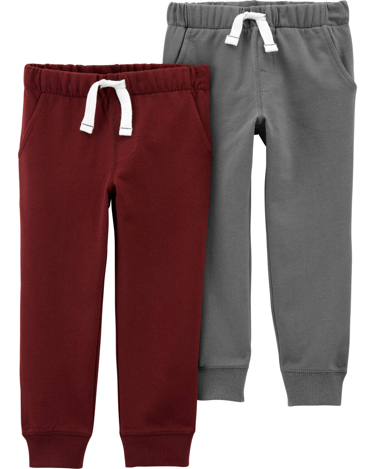 Maroon/Grey Baby Basic 2-Pack Jogger Pants | carters.com | Carter's
