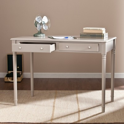 Janice 2-Drawer Writing Desk - Gray - SEI | Target