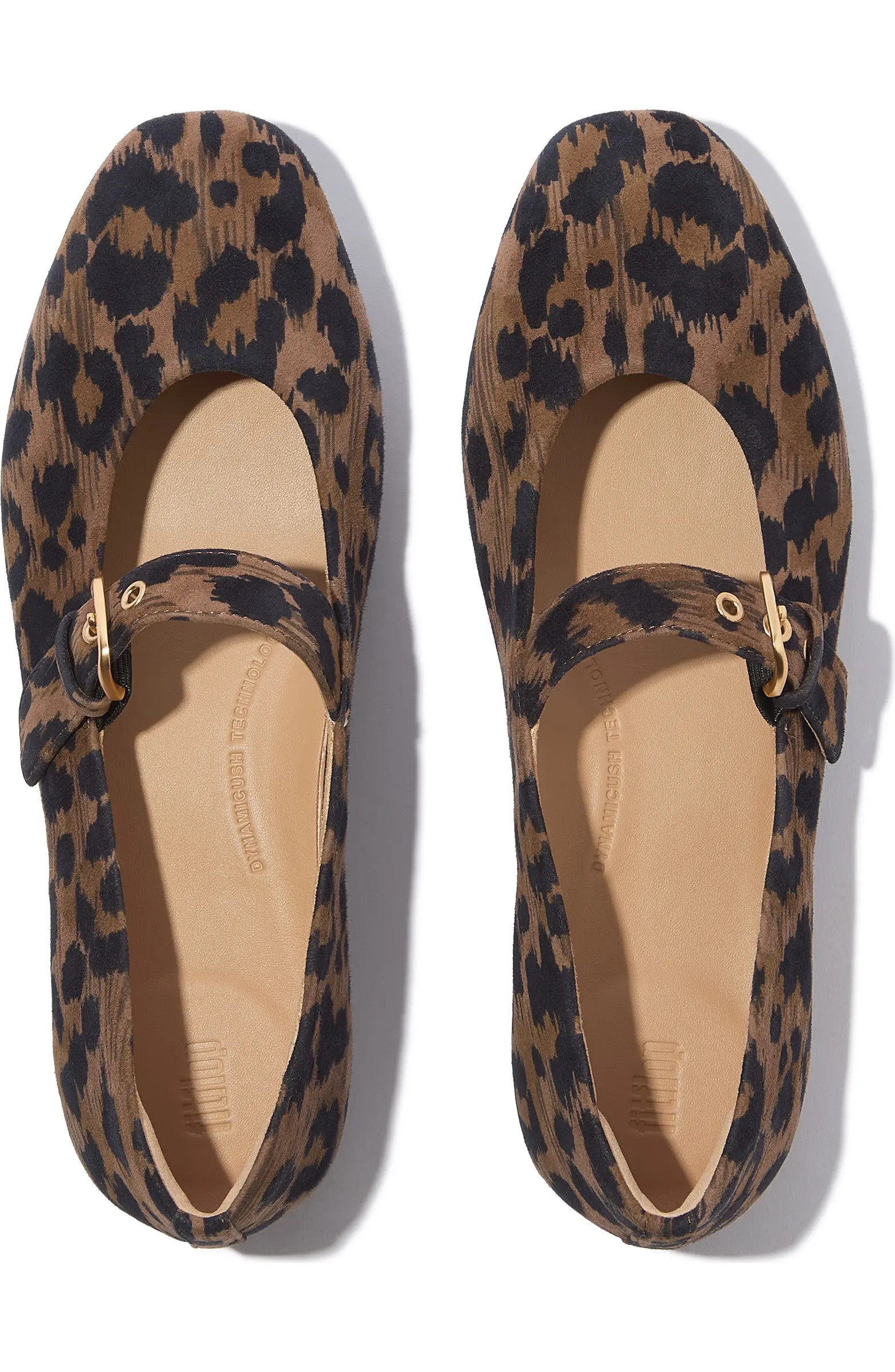 Delicato Leopard Suede Mary Janes | Nordstrom