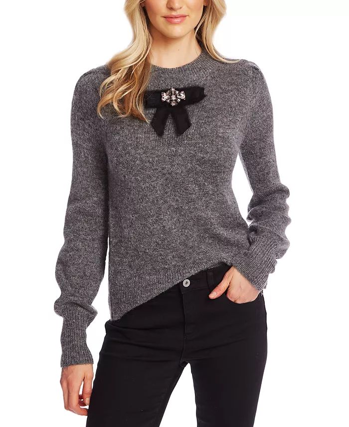 CeCe Bow-Detail Sweater & Reviews - Sweaters - Women - Macy's | Macys (US)