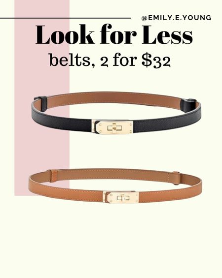 Look for less, belts, amazon finds, designer inspired 

#LTKSeasonal #LTKStyleTip #LTKFindsUnder50
