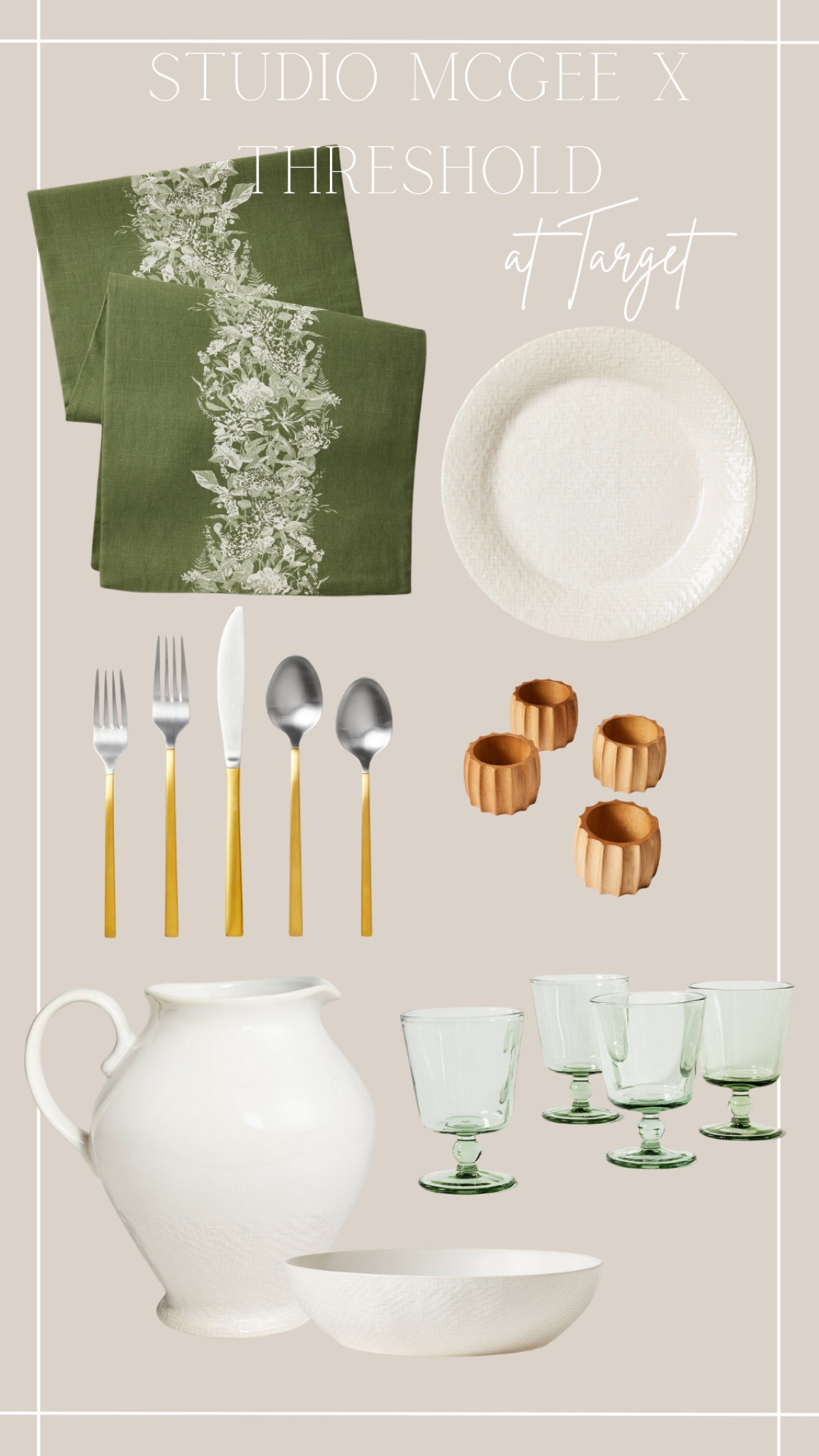 New spring dining at target. Studio McGee X threshold. Table linens, pottery, dishware, silverware, cups and more.

#LTKhome