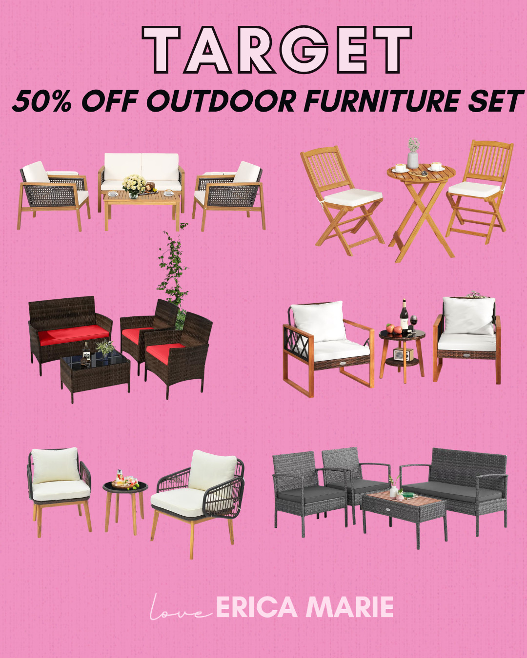 If you're planning to upgrade your outdoor space, check out these patio and outdoor furniture sets at Target! Many styles are marked down by up to 50% off! 

 #LTKHome #LTKSaleAlert