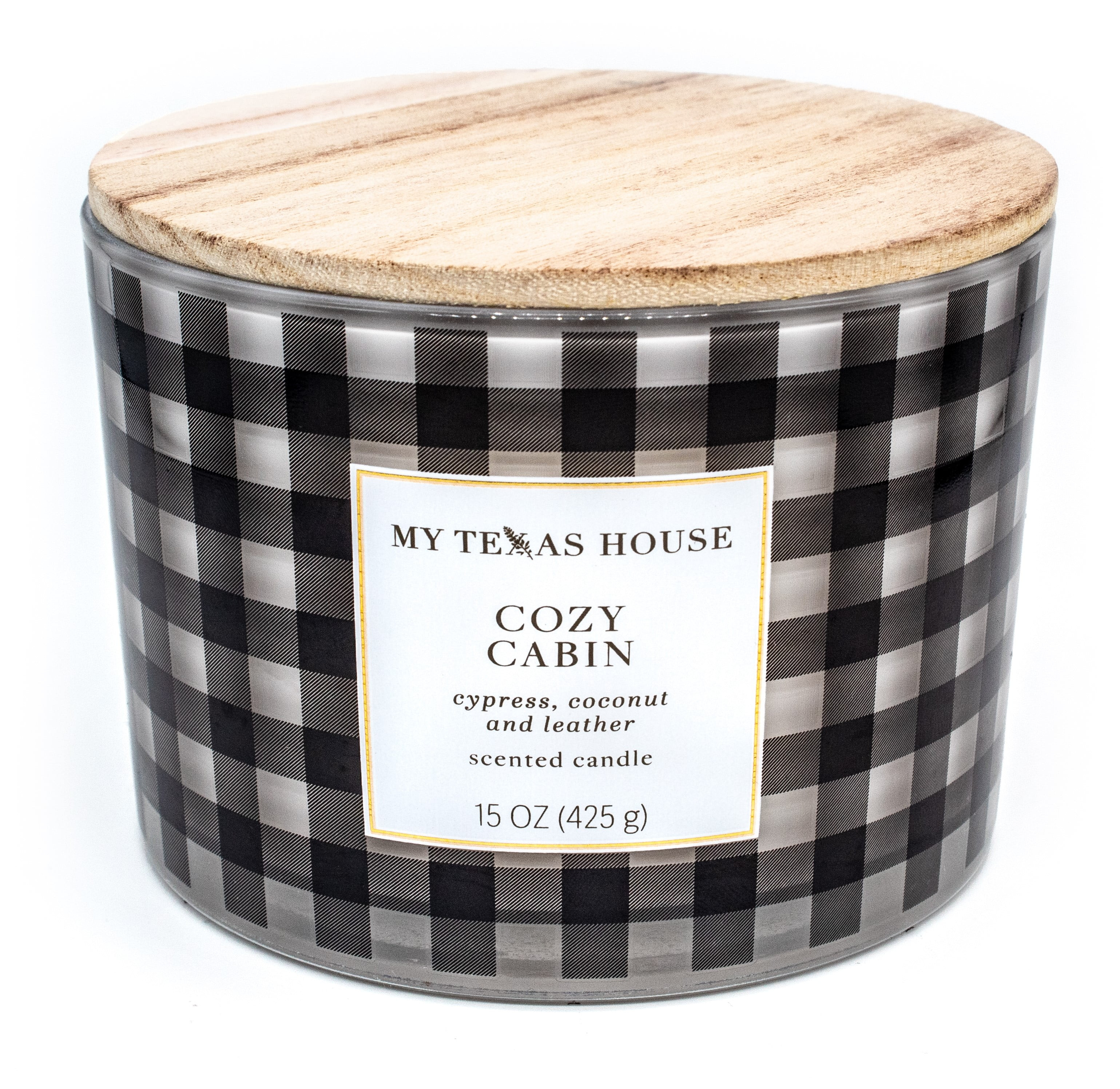 My Texas House, Cozy Cabin 3-wick Candle, 15oz with 35-40 hr Burn Time | Walmart (US)
