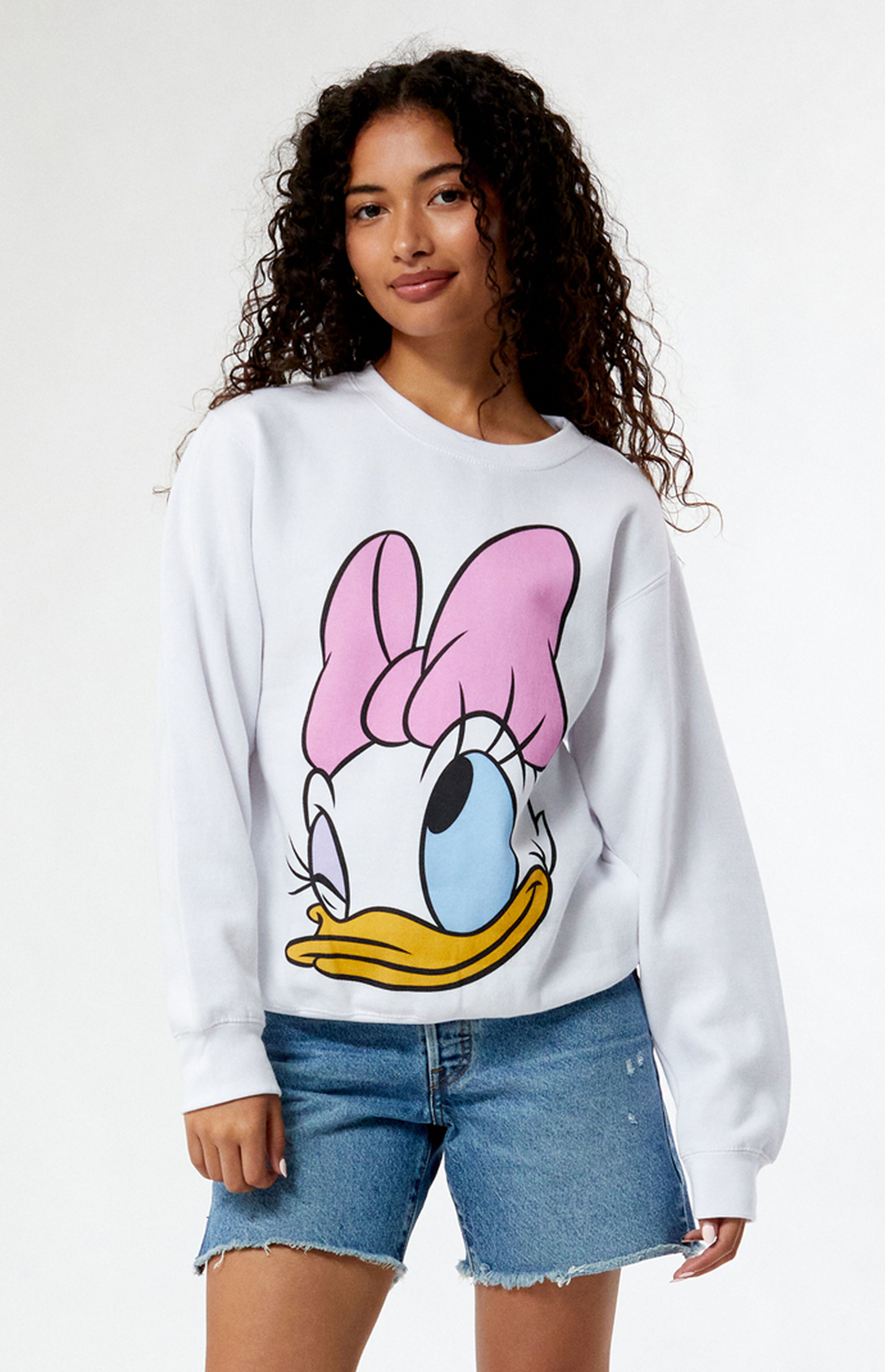 Disney Daisy Big Face Crew Neck Sweatshirt | PacSun