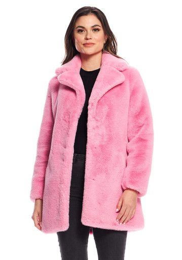 Light Pink Faux Fur Le Mink Jacket | Fabulous-Furs