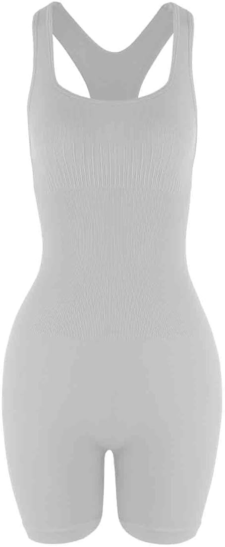 AUROLA Power Romper for Women Workout Yoga Gym Seamless One Piece Racerback Jumpsuit Tummy Contro... | Amazon (US)